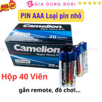 SKU397 - Hộp 40 Viên Pin AAA Camelion 1.5v, Pin 3A hộp 40 viên dùng cho remote, đồ chơi trẻ em