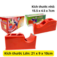 SKU408 - Dao Cắt băng keo văn phòng lớn DÂN HOA 800, loại để bàn lớn 5 trong 1, sử dụng băng keo từ 1cm đến 5cm - STBK