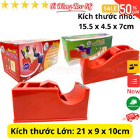 SKU408 - Dao Cắt băng keo văn phòng lớn DÂN HOA 800, loại để bàn lớn 5 trong 1, sử dụng băng keo từ 1cm đến 5cm