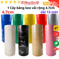 SKU792 - Băng keo vải nhiều màu, rộng 4.7cm, dài 13 mét, lõi giấy 3mm - 1 cây có 6 cuộn