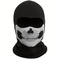 Skull Ghost Balaclava Cổ Mặt nạ thoáng khí cho Halloween Trang phục hóa trang cho xe đạp ngoài trời Đi xe máy