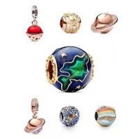 Sky / Charms925Trong kho hạt sao lỏng oroplatde seriesaturomarosapulseraexquisite