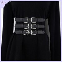 Sky Punk Thắt Lưng Nữ Da PU Skinny Body Có Thể Điều Chỉnh Thắt Lưng Có Dây Treo