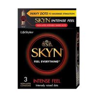 Skyn Intense Feel LifeStyles Hộp 3 cái – Bao cao su gân gai