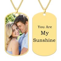 Skyrim Tùy Chỉnh Hình Vòng Cổ Cá Tính Hình Mặt Dây Chuyền Titan Thép Không Gỉ Trang Sức Kỷ Niệm Quà Tặng Cho Cặp Đôi Hoặc Gia Đình