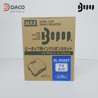 SL-R104T Băng mực máy in Bepop CPM100, màu Xanh Dương, 110mm x 55m