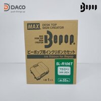 SL-R106T Băng mực máy in Bepop CPM100, màu Xanh Lá Đậm, 110mm x 55m
