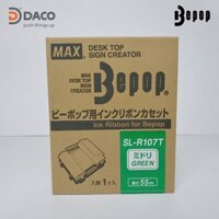SL-R107T Băng mực máy in Bepop CPM100, màu Xanh Lá, 110mm x 55m