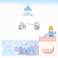 Sl1 [CLUE] CLUE DISNEY Cinderella Giày thủy tinh Bông tai bạc 925 | Bông tai đặc biệt | Cler2020apwk