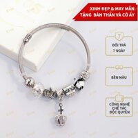 SL1991 - Lắc tay charm vương niệm 2 màu phụ kiện xinh cho nữ