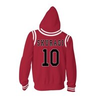 Slam dunk Dây Kéo polyester slam dunk master no. Set 10 Áo sweater Hóa Trang Nhân Vật hanamichi sakuragi