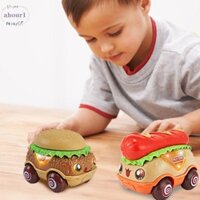 Slardar Hot Dog Car Model, Mô phỏng giáo dục Đồ chơi ô tô điện Hamburg, Câu đố chiếu sáng sưu tập thực phẩm Kéo lại đồ chơi ô tô Đồ chơi trẻ em