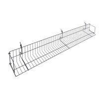 Slatwall DVD Shelves Black Metal 48 x 5 x 7