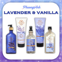 SLEEP LAVENDER VANILLA - Bộ Gel Tắm Dưỡng Thể Rửa Tay Tinh Dầu Thư Giãn Bath&Body Works Aromatherapy