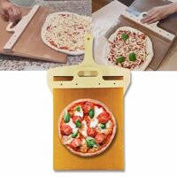 Sliding Pizza Peel, Non-stick Wooden Pizza Spatula Paddle, Durable with Handle Pizza Transfer Boad Home