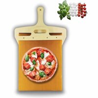 Sliding Pizza Peel, Non-stick Wooden Pizza Spatula Paddle, Durable with Handle Pizza Transfer Boad Home