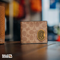 Slim Billfold Wallet In signature With Coach Patch