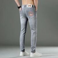 Slim-fit Skinny Straight Jeans Nam Quần Dài Micro co giãn