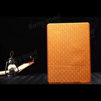 Slim Folio Book Style Maze Grain Stand Leather Case For iPad Air 2
