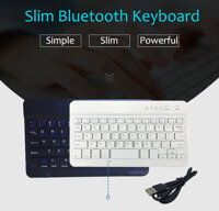 Slim Mini Di Động Không Dây Bàn Phím Bluetooth Cho Laptop Máy Tính Bảng Hỗ Trợ Điện Thoại Thông Minh
