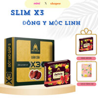 Slim X3 Giảm Cân Sau Sinh Đông Y Mộc Linh Hộp 30 viên Tặng 15v Detox Giảm Mỡ ban đêm
