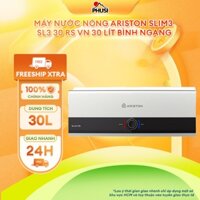 SLIM3 30 RS AG+ VN [MIỄN PHÍ GIAO HÀNG TOÀN QUỐC] Máy nước nóng Ariston SLIM3 30 RS AG+ VN 30 lít bình ngang