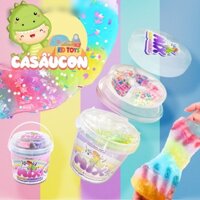 Slime đồ chơi nhựa dẻo cầu vòng khối lượng 850g an toàn cho trẻ