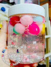 Slime trong| hủ 250ml | Slime an toàn cho bé | Slime trong suốt siêu dẻo | Slime SuSu Handmade