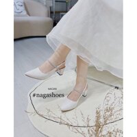 Slingback đen