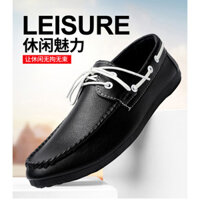 Slip-on Giày Lười Công Sở Trang Trọng Mặc Giày Nam Bao Chân Lái Xe Giày Nhẹ Chống Thấm Nước Bé Trai Nam Loafers Giày Nam Spirit Guy Kinh Doanh Hơi Thở