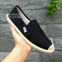 Slip on nam - Giày lười vải nam cao cấp - Vải bố màu đen - Mã SP 2917