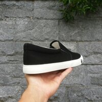 Slip on nam nữ - Giày lười vải "little star" - Vải thô 3 màu đen, trắng và xanh navy - Mã A511 vip