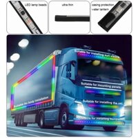 [SLMOTO]Đèn LED cảnh báo trang trí xe tải chống nước 12V-24v RGB