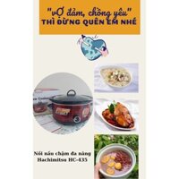 [Slow Cooker][Lòng nồi Ceramic nặng 3.8kg] Nồi nấu chậm Hachimitsu 3.5L-HC-435 - Hàng chính hãng