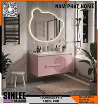 SLTD838H-8048 -  LAVABO TỦ SINLEE, NHỰA PVC CHỐNG THẤM, MÀU KEM,  GƯƠNG LED SL7365T THANH LÝ MẪU