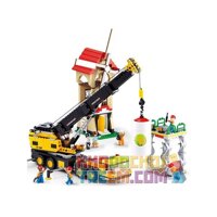 SLUBAN M38-B0553 B0553 0553 M38B0553 38-B0553 CẦN CẨU DI ĐỘNG bộ đồ chơi xếp lắp ráp ghép mô hình City Thành Phố 767 khối