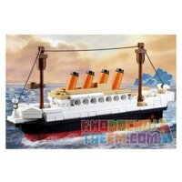 SLUBAN M38-B0576 B0576 0576 M38B0576 38-B0576 non Lego TÀU TITANIC NHỎ bộ đồ chơi xếp lắp ráp ghép mô hình 194 khối