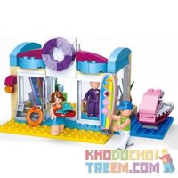 SLUBAN M38-B0603 B0603 0603 M38B0603 38-B0603  CỬA HÀNG ĐỒ BƠI bộ đồ chơi xếp lắp ráp ghép mô hình Girl's Dream BEACH SHOP Giấc Mơ Con Gái 180 khối