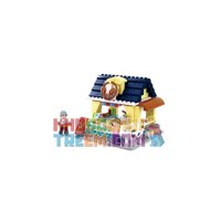 SLUBAN M38-B0605 B0605 0605 M38B0605 38-B0605  BAR BBQ bộ đồ chơi xếp lắp ráp ghép mô hình Girl's Dream BEACH RESTAUR Giấc Mơ Con Gái 225 khối