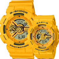 SLV-22A-9ADR | Đồng Hồ Casio Cặp Đôi | G-Shock & Baby G | Dây Nhựa | Chống Nước