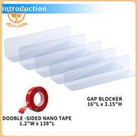 Sm  cs  5 Miếng cản ghế Sofa Acrylic có băng dính chắc chắn Tấm cản dưới giường trong suốt ngăn chặn mọi thứ chui vào đồ nội thất cho sàn bề mặt cứng