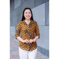 SM22105 - Áo sơmi thun tăm lưới rắc kim tuyến, may 2 lớp
