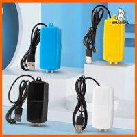 Smalibal 1 Bộ Máy Bơm Oxy Thiết Kế Ống Kép Bộ Máy Bơm Không Khí Bể Cá Mini Máy Bơm Sạc USB Siêu Nhanh Cho Bể Cá