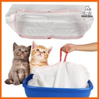 Smalibal 10 Cái Túi đựng rác cho mèo Tiện lợi Hộp đựng rác vệ sinh cho mèo Lót Dễ dàng làm sạch Thiết thực Túi vệ sinh cho mèo Đồ dùng cho thú cưng