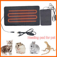 Smalibal 3 Bánh Răng Điều Chỉnh Nhiệt Độ Hình Chữ Nhật Chống Trầy Xước Leo Thú Cưng Đệm Điện Giả Da Ấm Bò Sát Làm Nóng Thảm Phụ Kiện Thú Cưng