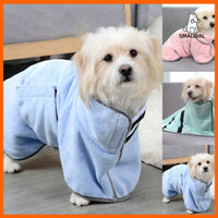 Smalibal  Áo choàng tắm cho thú cưng Nhanh khô Kết cấu mềm mại siêu thấm cho chó Khăn tắm mèo Đồ dùng cho thú cưng