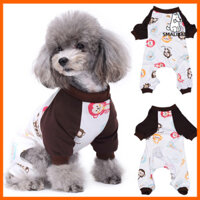 Smalibal  Bộ áo liền quần cho chó in hình khỉ đầy màu sắc đáng yêu Đồ ngủ cho chó con Bộ đồ ngủ Quần áo thú cưng