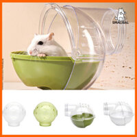 Smalibal Hamster Phòng Tắm Không Gian Lớn Hình Bóng Thiết Kế Trong Suốt Nhỏ Cho Thú Cưng Bồn Tắm Xông Hơi Nhà Vệ Sinh Để Sử Dụng Tại Nhà