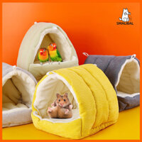 Smalibal Hamster Tổ Không Gian Lớn Đệm Chống Trầy Xước Thoáng Khí Giữ Ấm Cotton Mềm Mại Động Vật Nhỏ Ngủ Hamster Nhà Cho Thú Cưng Lồng