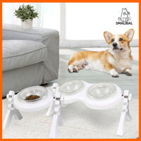 Smalibal Nâng Thú Cưng Bát Chống Trơn Trượt Chân Đơn / Đôi Bát Có Thể Điều Chỉnh Chiều Cao Chó Con Chó Con Thức Ăn Cho Mèo Đĩa Đồ Dùng Cho Thú Cưng